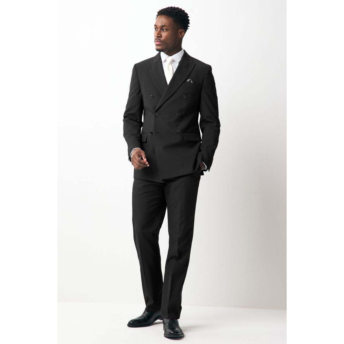 Veste de costume à deux boutons noir, NEXT