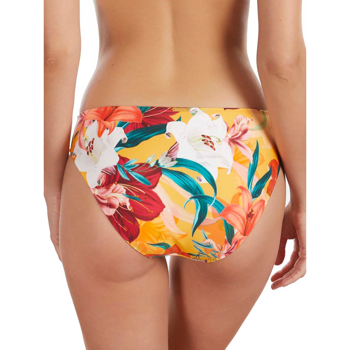 Bas maillot slip de bain bikini Lirios jaune, SELMARK MARE