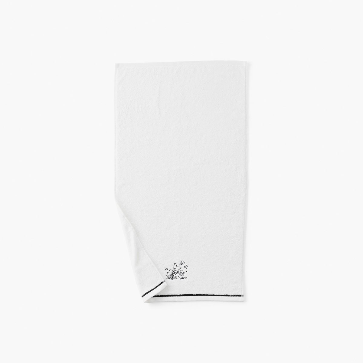 Serviette de toilette coton JAKÈ 2024 blanc, CARRE BLANC