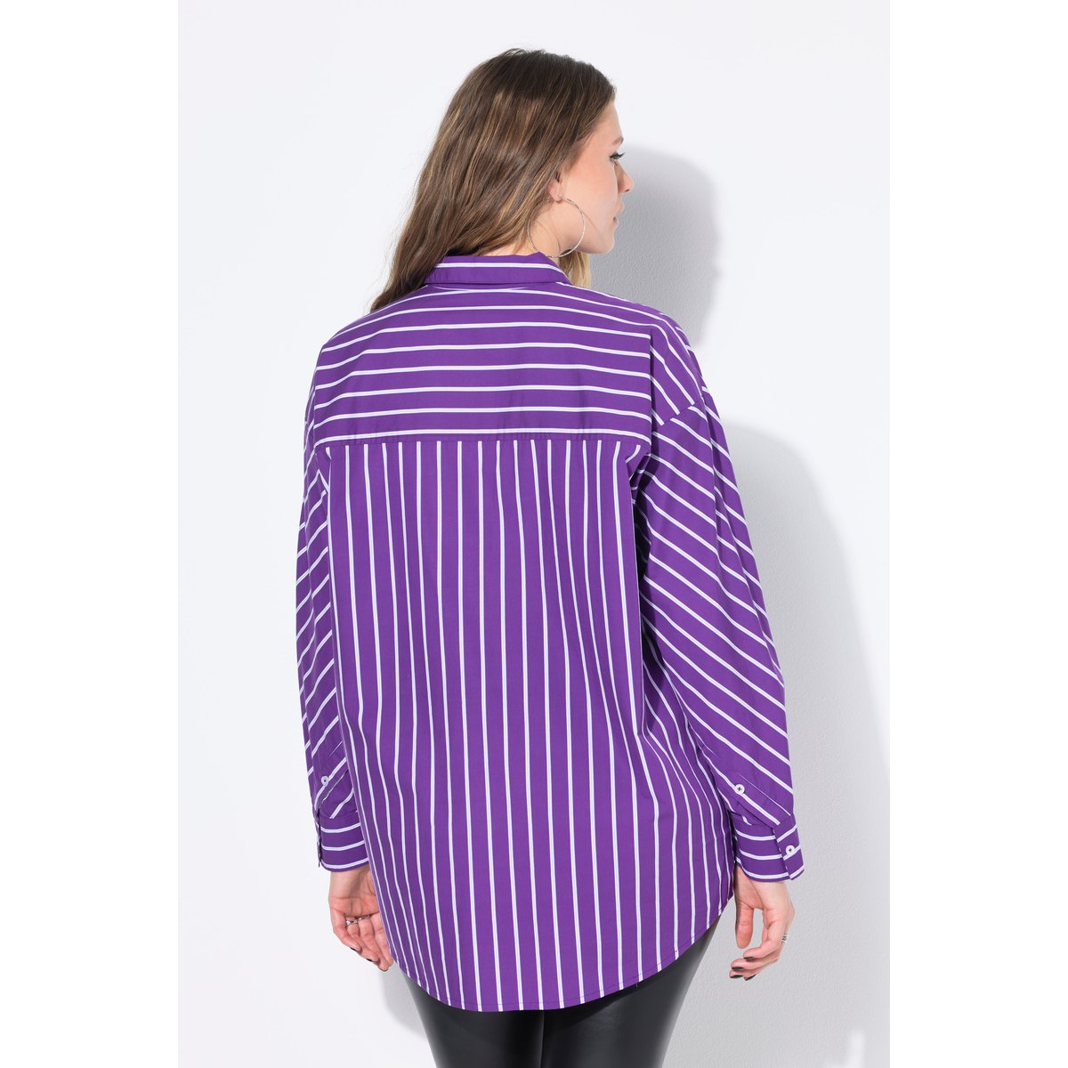Chemisier oversize à rayures violet, STUDIO UNTOLD