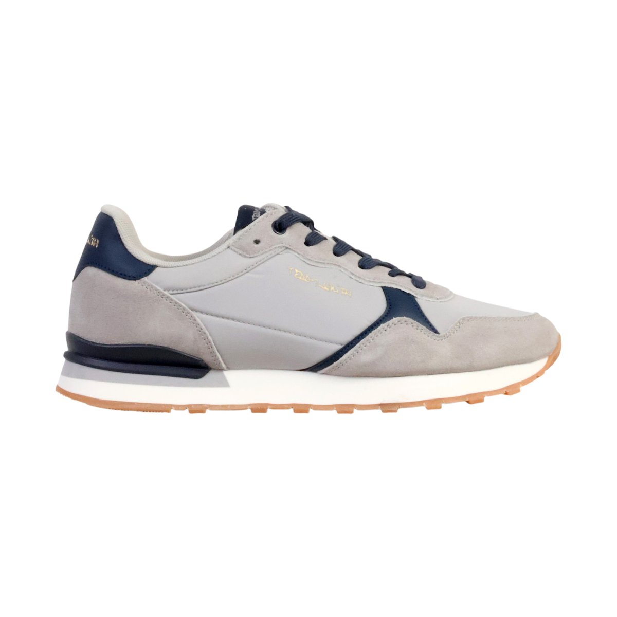 Basket Cuir Teddy Smith gris, TEDDY SMITH