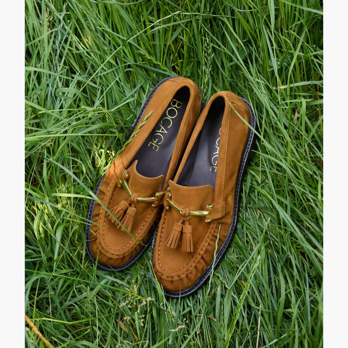 Mocassin en cuir ADINA cognac, BOCAGE
