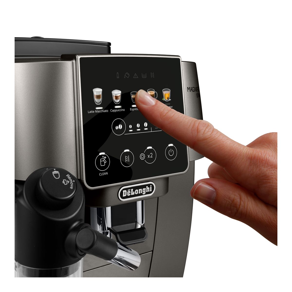 Expresso Broyeur Magnifica Start Color FEB2291.TB Titane couleur unique, DELONGHI