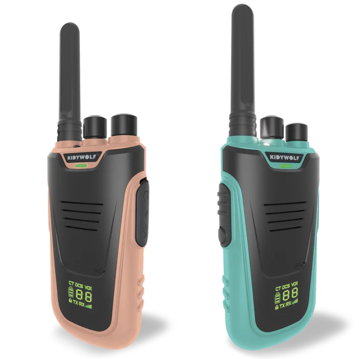 Talkies-walkies KIDYTALK nude et turquoise, KIDYWOLF