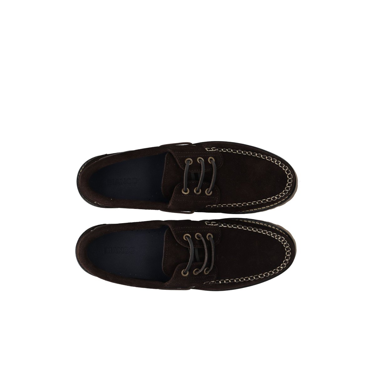 Chaussures Bateau darkbrown1, BIANCO