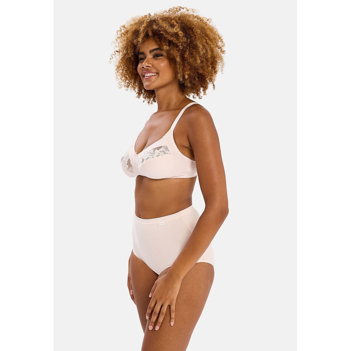 Confezione da 3 culotte alte Simplement Coton bio rosa, SANS COMPLEXE