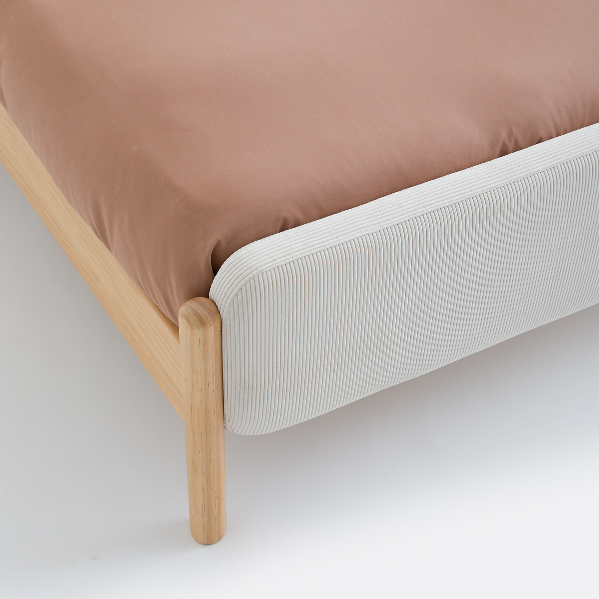 Bett mit Boxspring, Orzo ecru, LA REDOUTE INTERIEURS