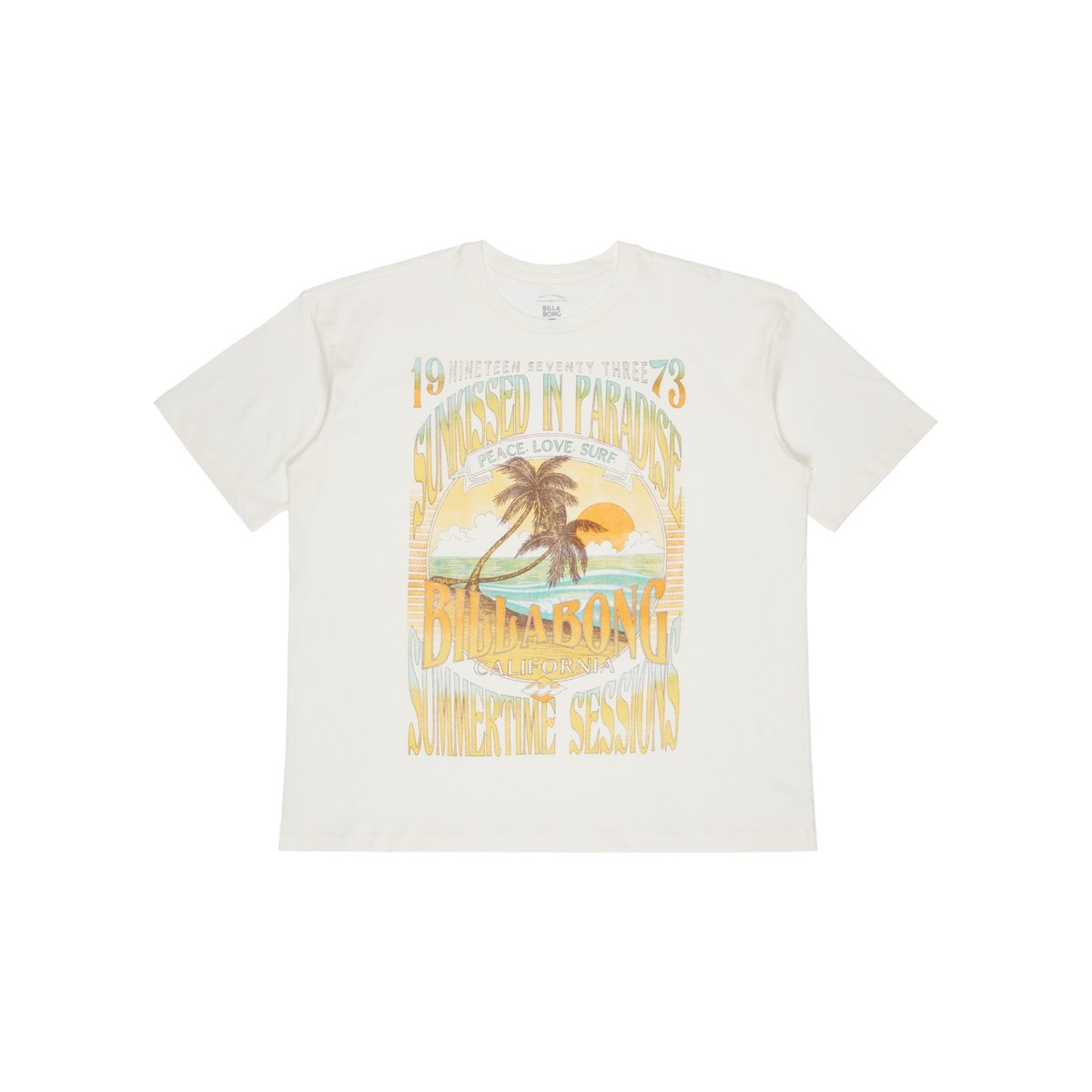 T shirt manches courtes SUNSET MINDSET blanc salt crystal, BILLABONG
