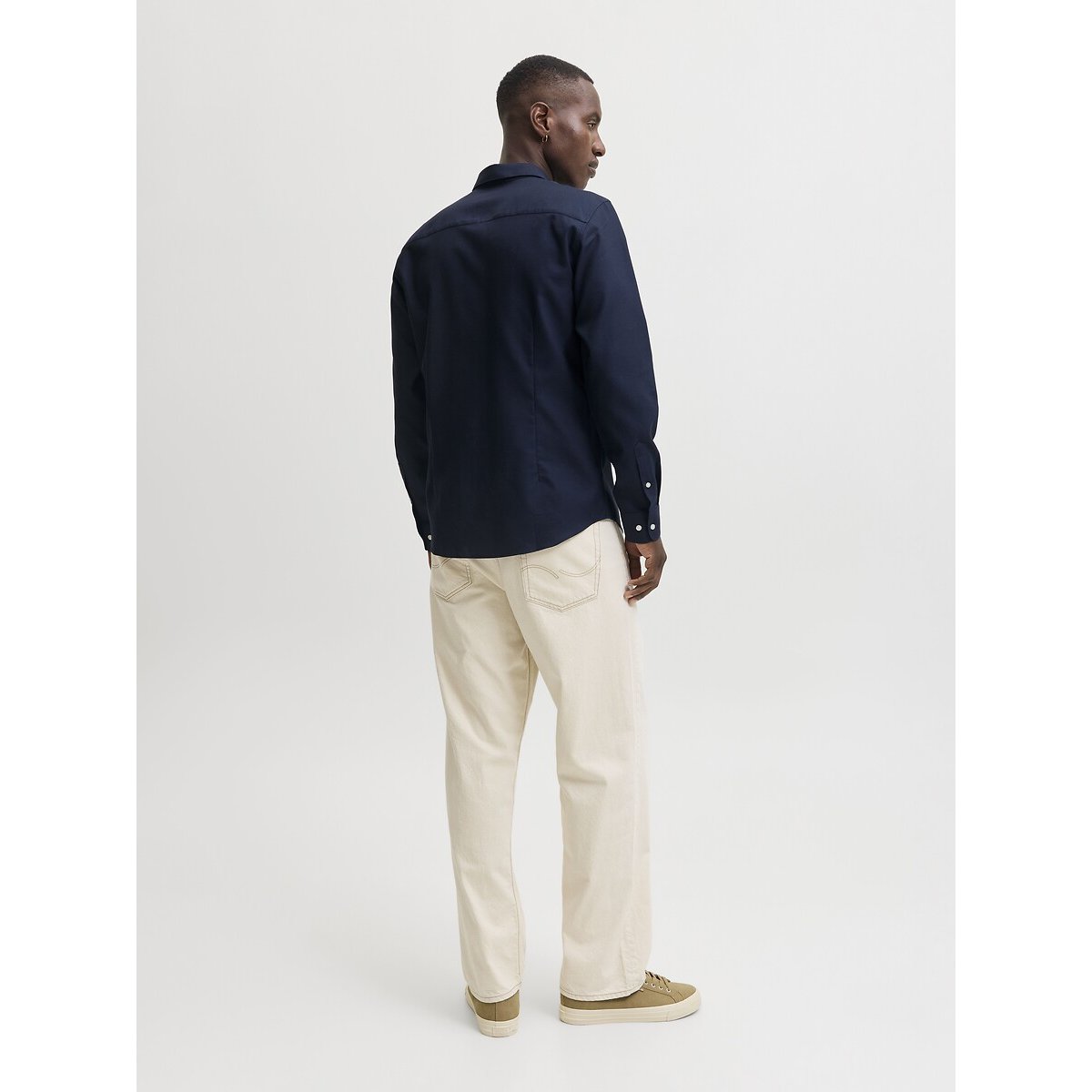 Long Sleeve Shirt dark blue, JACK & JONES