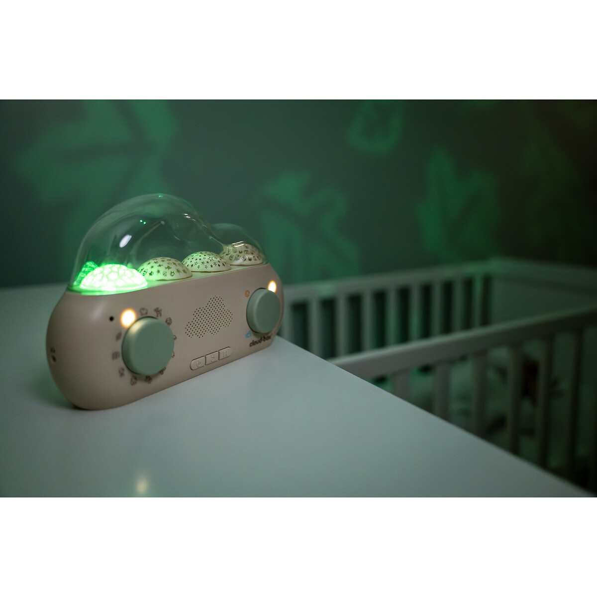 Boites à histoires avec projections CloudBox blanc/vert, CLOUD B