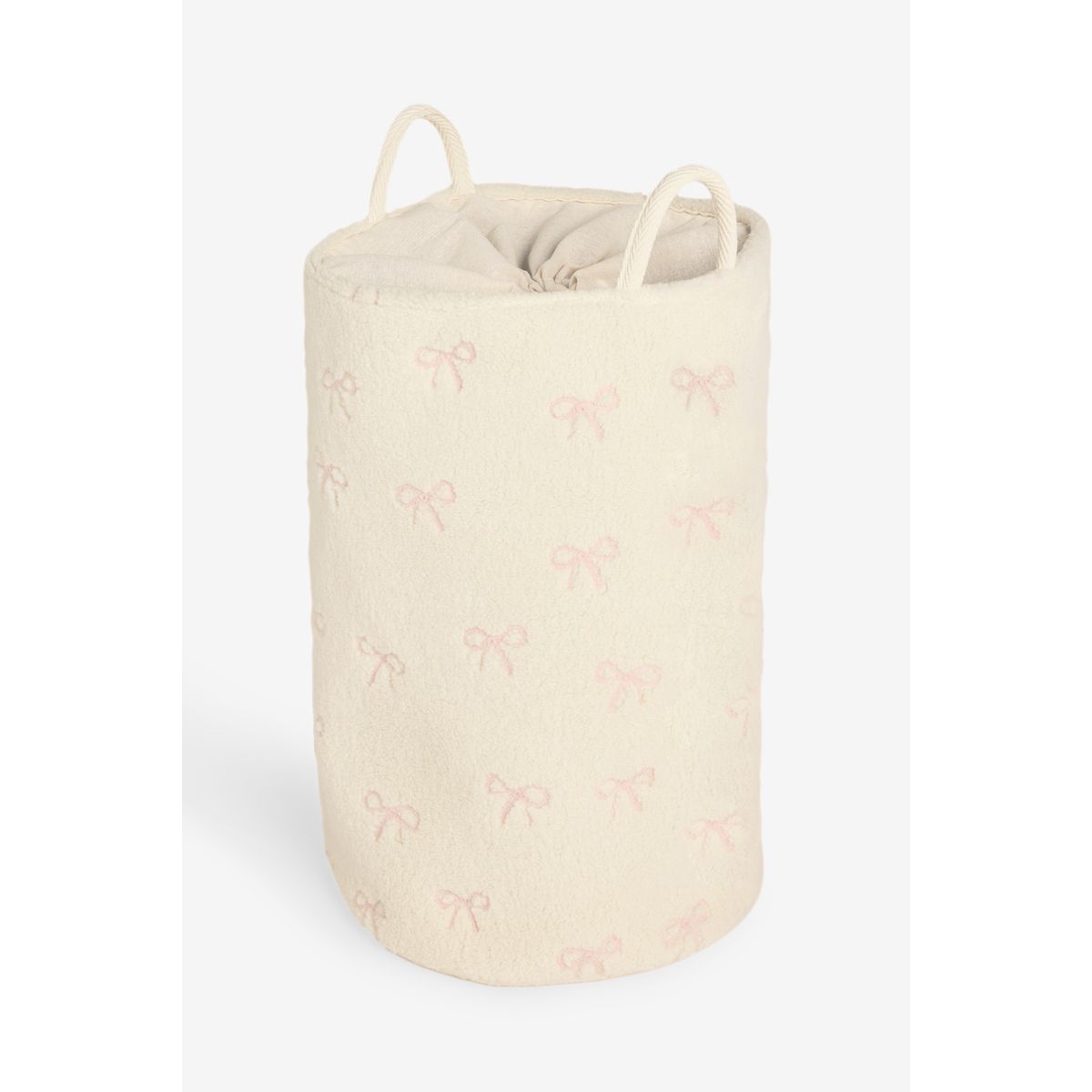 Panier à linge avec nœud crème, NEXT