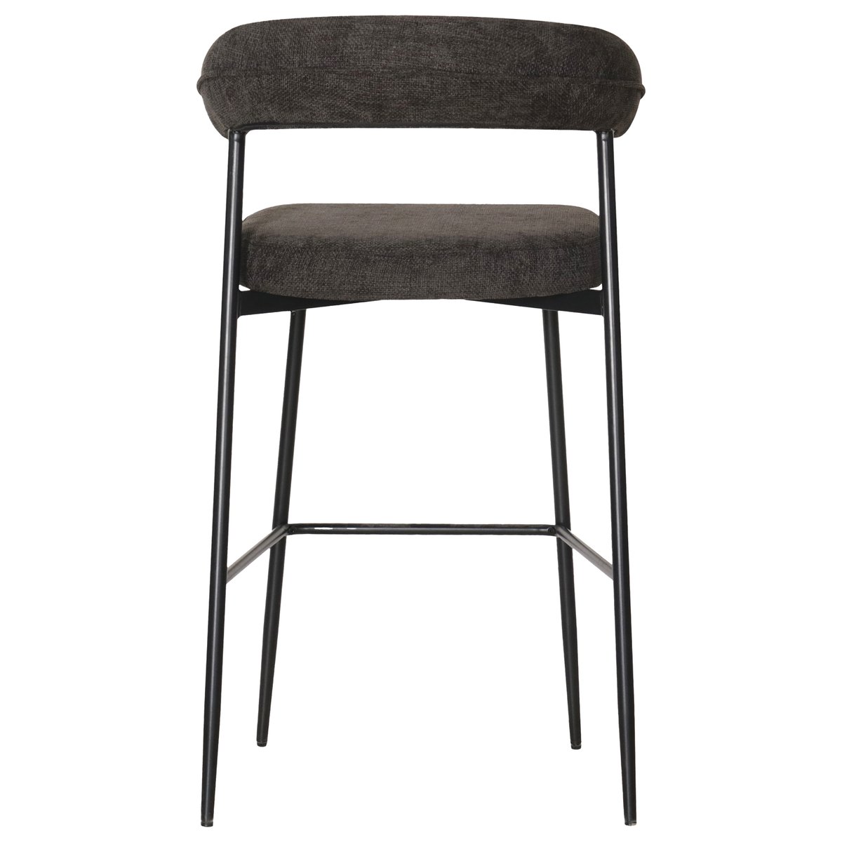 Tabourets de bar en tissu, lot de 2, Théa, THÉA noir, HAPPY GARDEN