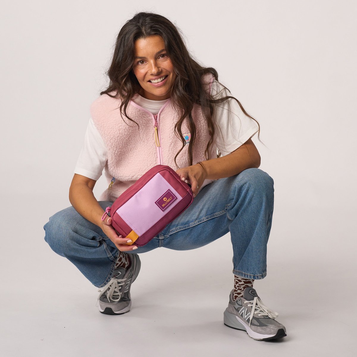 Trousse de toilette violet et bordeaux, BILLYBELT
