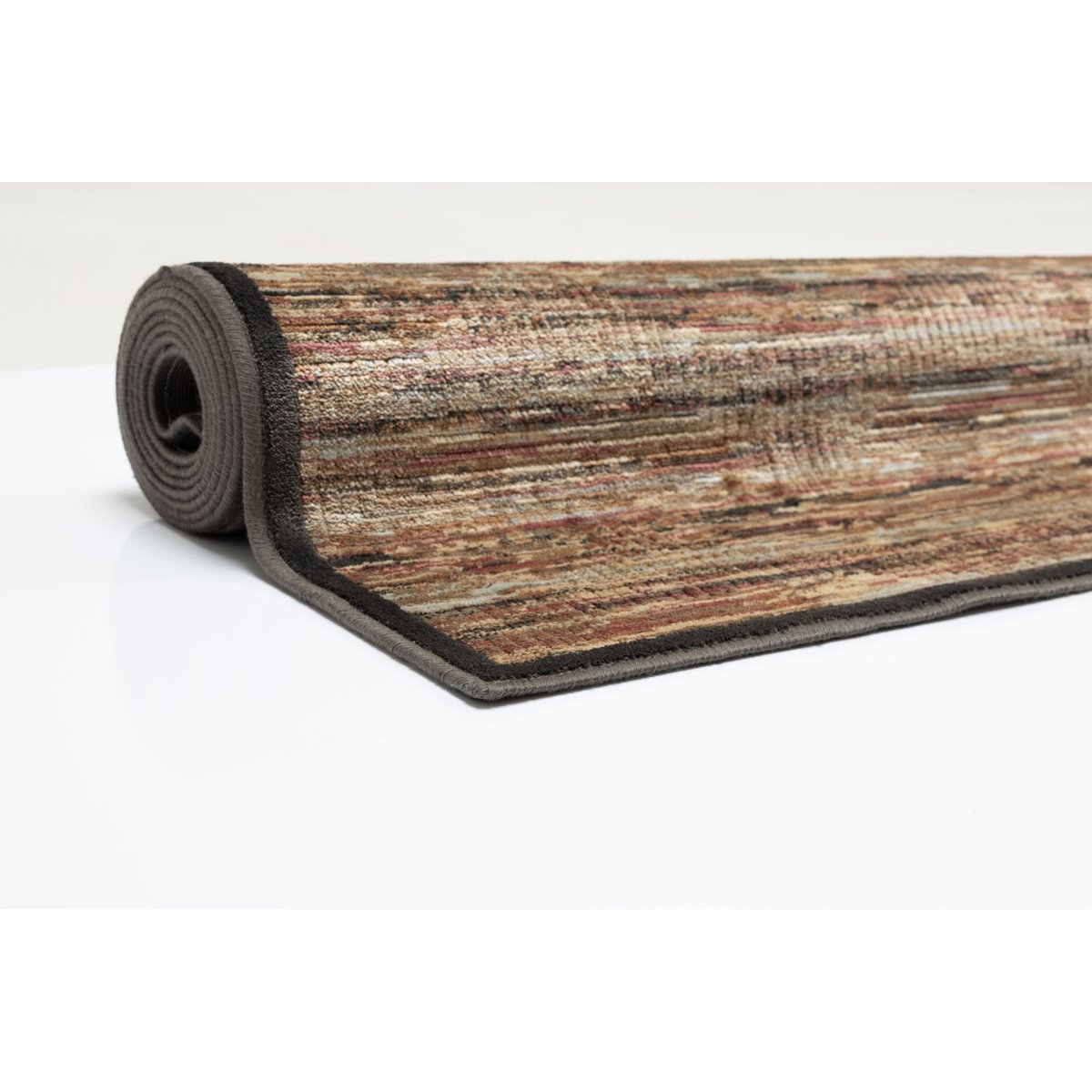 Tapis tissé en viscose à rayures - ISA beige multi, THEKO