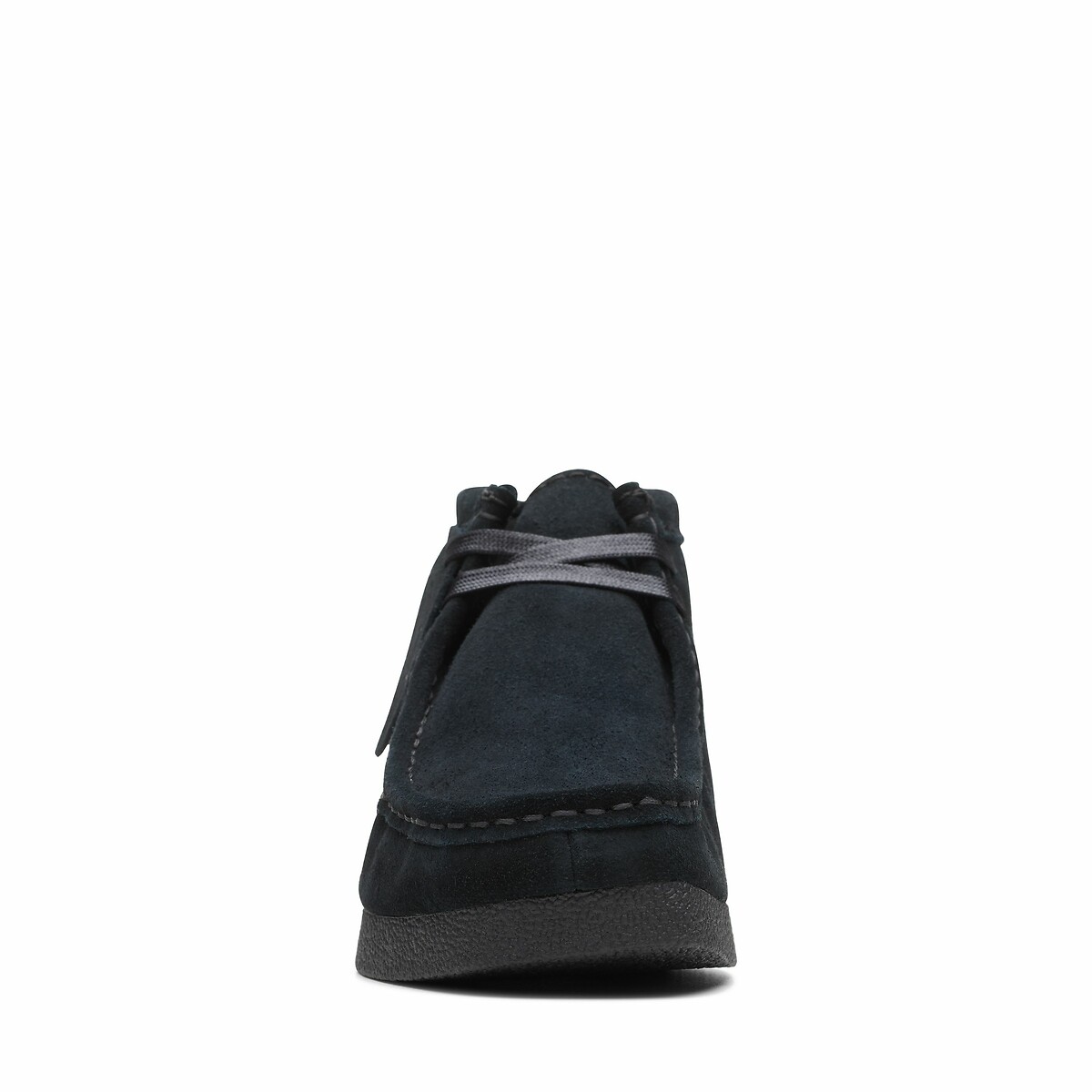 Chaussures en cuir suédé Wallabee noir, CLARKS