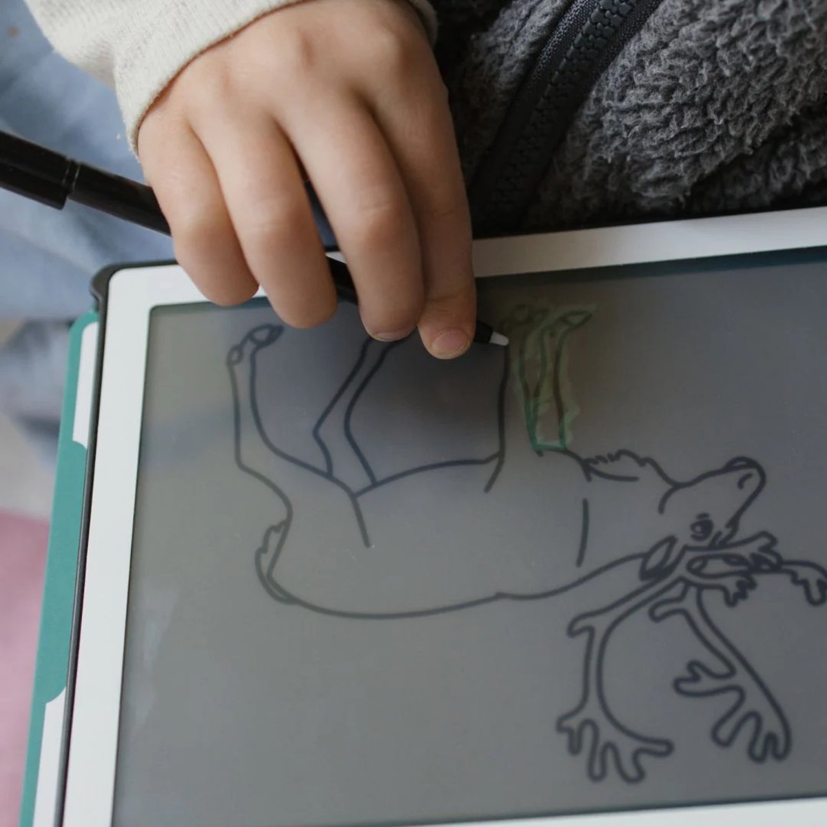 Tablette KIDYDRAW-MINI Animaux du monde orange, KIDYWOLF