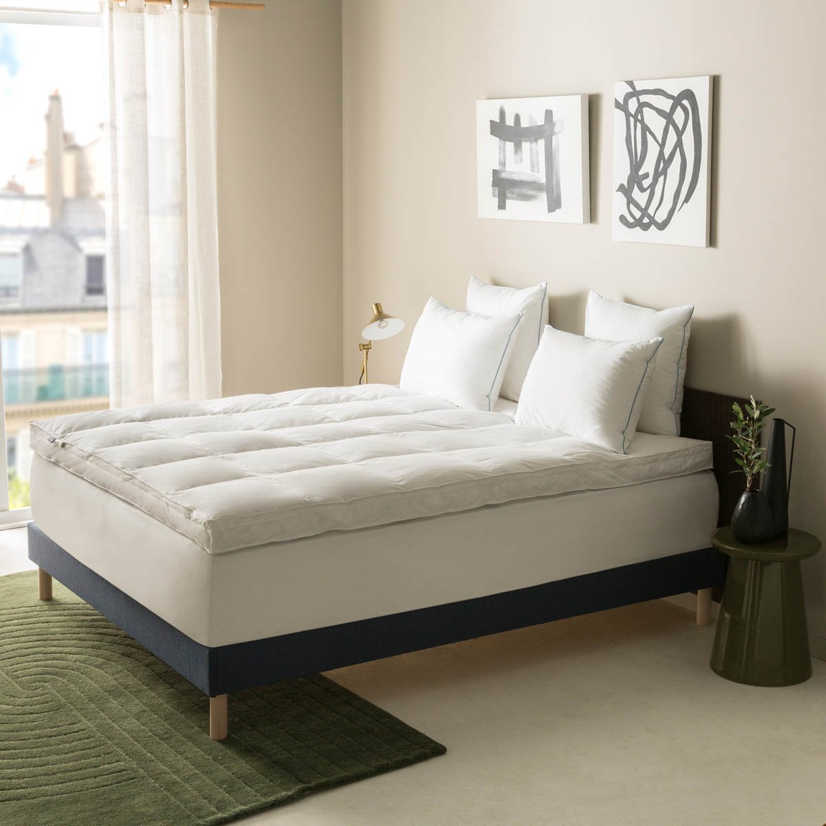 Surmatelas l'Enchanteur - 90% duvet blanc, DROUAULT