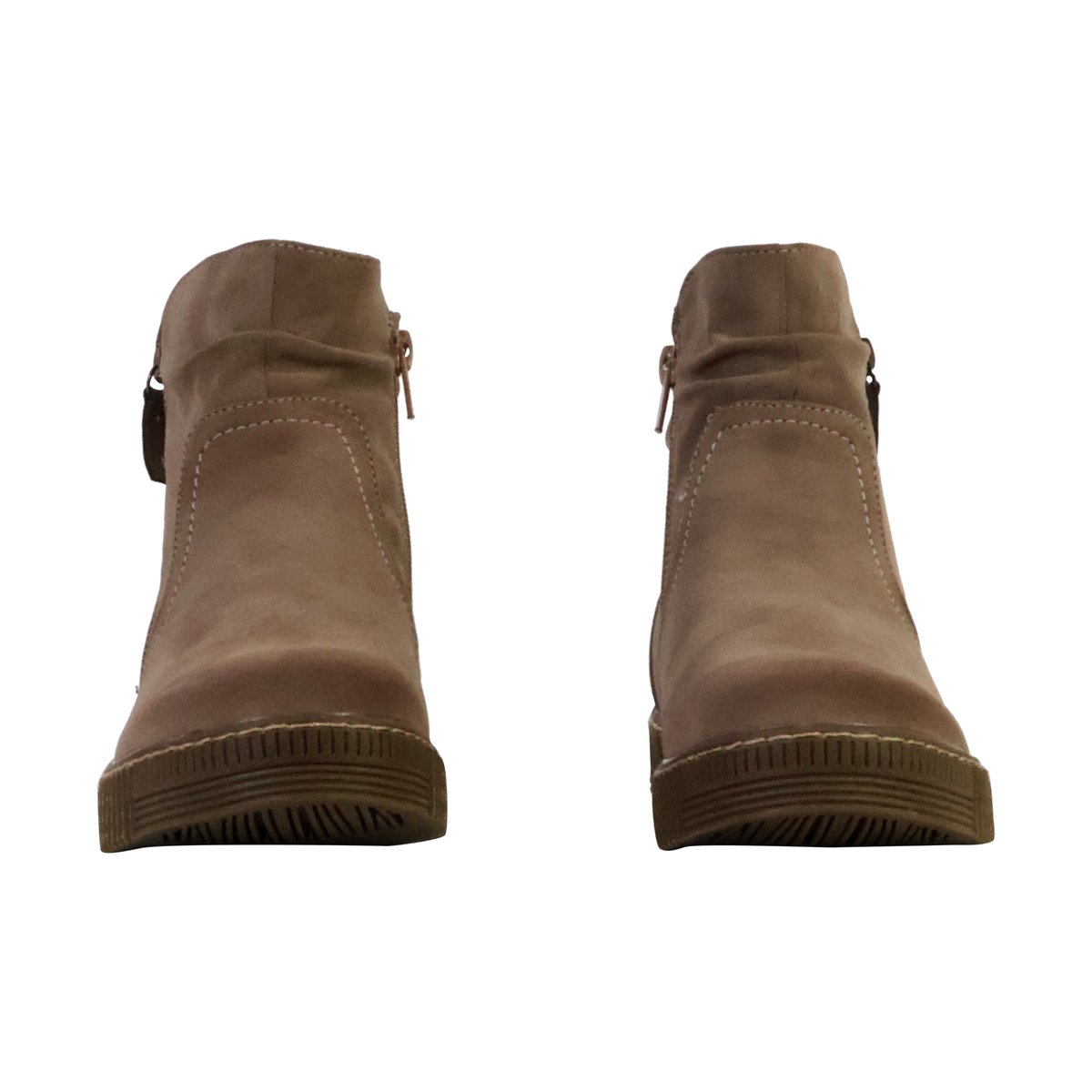 Bottines à Zip taupe, THE DIVINE FACTORY