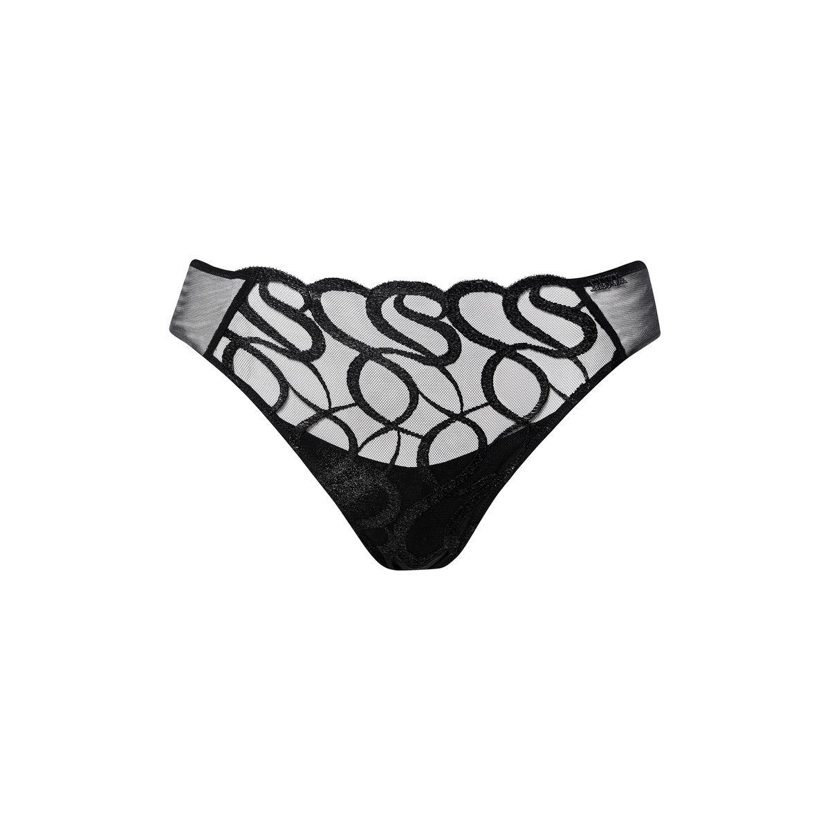 Culotte slip italien SHINY SECRET noir, LISCA