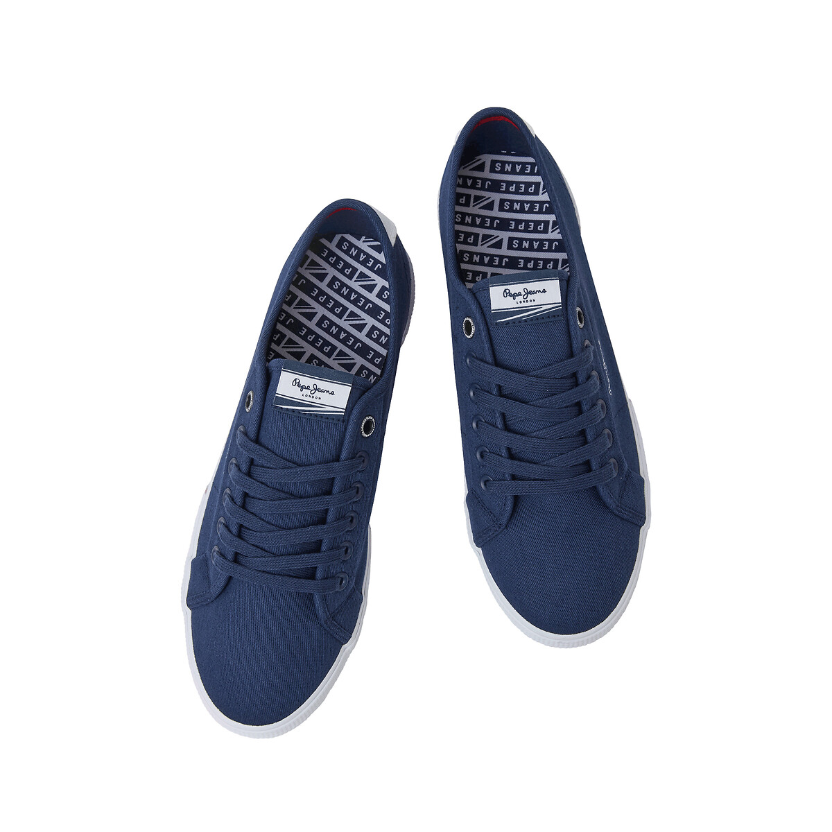 Brady Canvas Trainers navy blue, PEPE JEANS