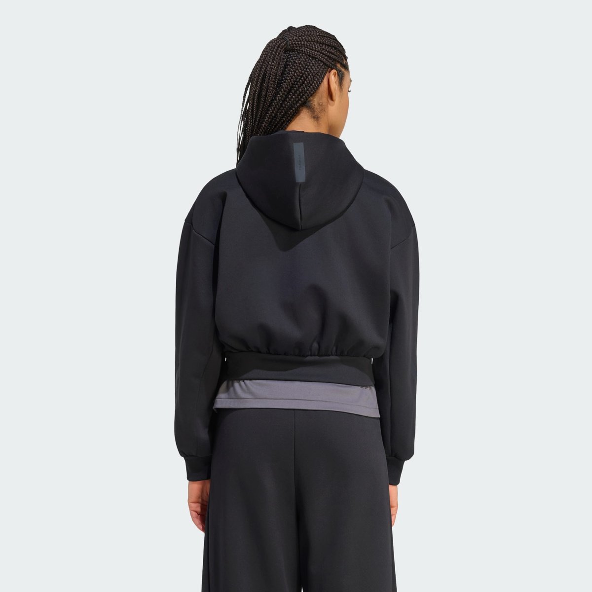 Sweat-Shirt Zip Intégral Cropped Adidas Z.n.e. Sweat-Shirt Zip Intégral Cropped Adidas Z.n.e. black, ADIDAS SPORTSWEAR