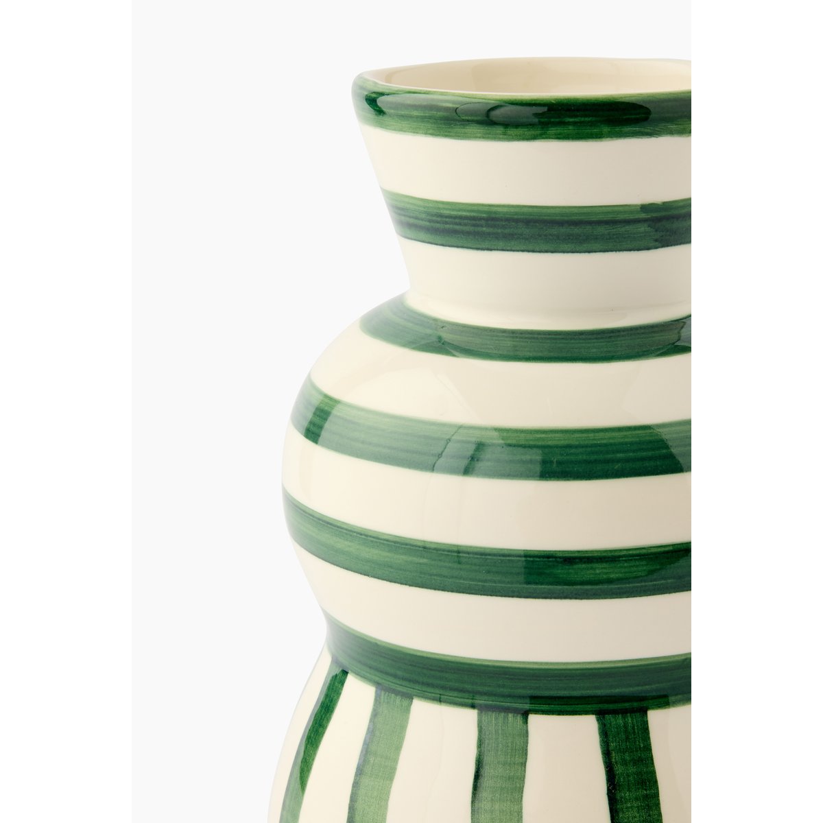 Vase deux boules à rayures commando, MONOPRIX MAISON