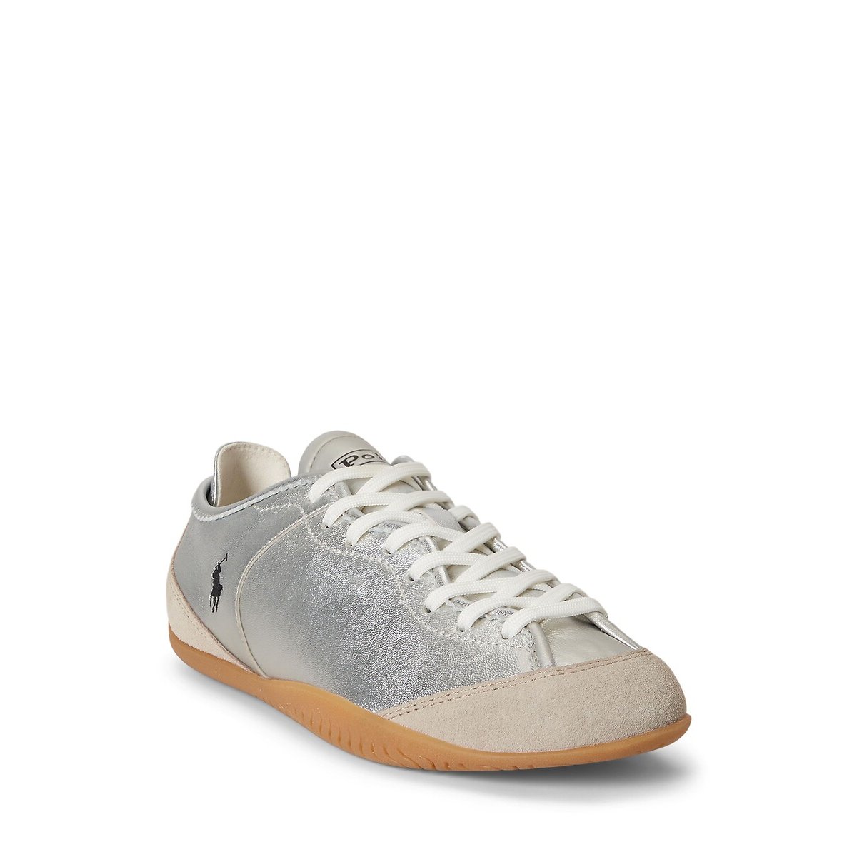 Baskets en cuir LOW PROFILE argent, POLO RALPH LAUREN