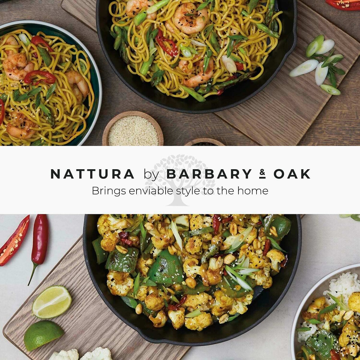 26cm Nattura Cast Iron Round Fry Pan teal, BARBARY & OAK