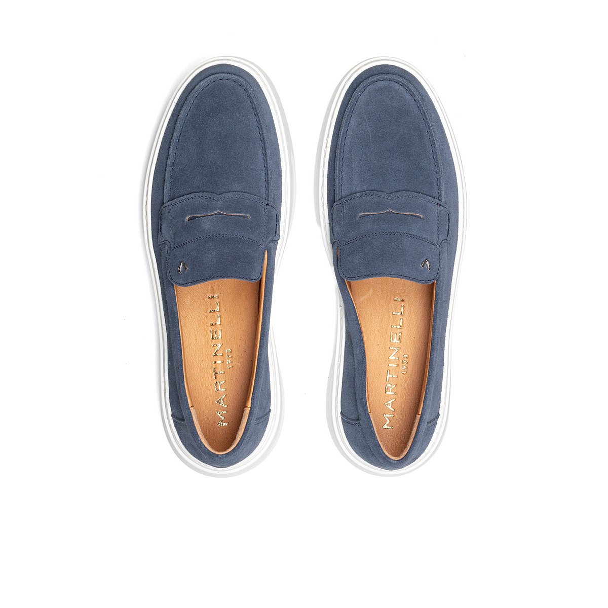 Mocassins cuir Sullivan azulmar, MARTINELLI