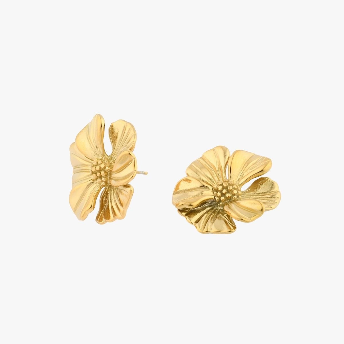 Boucles d'oreilles fleur acier inoxydable aucun, BALABOOSTE