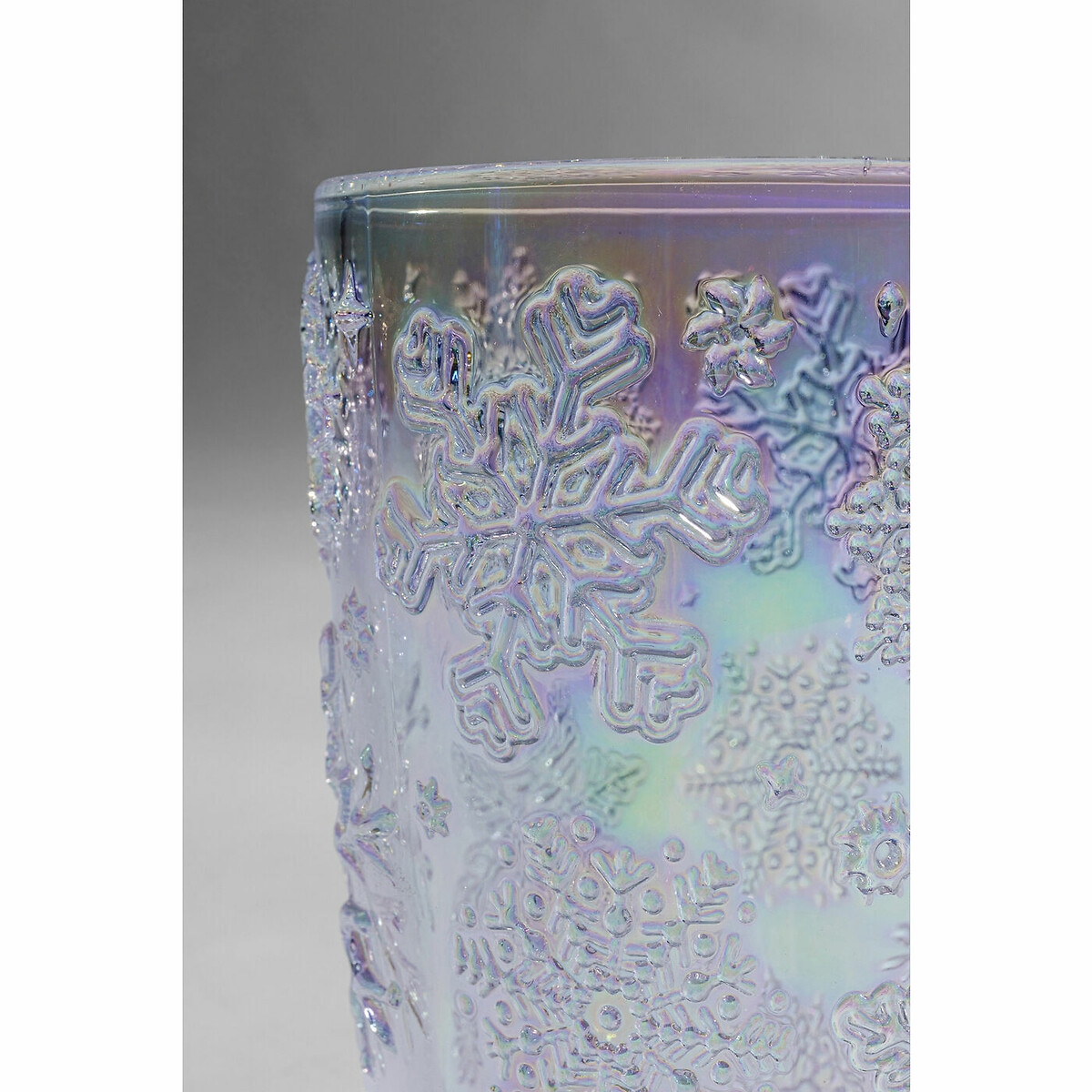 Verre à eau Ice Flowers colore lilas, KARE DESIGN