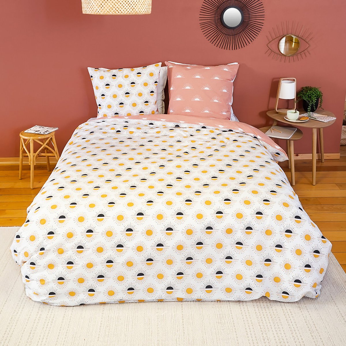 Parure de lit enfant coton, TERRAMEA blanc, C DESIGN HOME TEXTILE