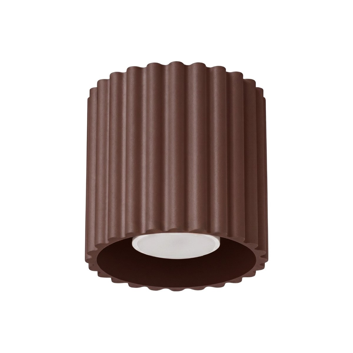 Plafonnier Aluminium Marron GU10 1 AURA marron, EDEN