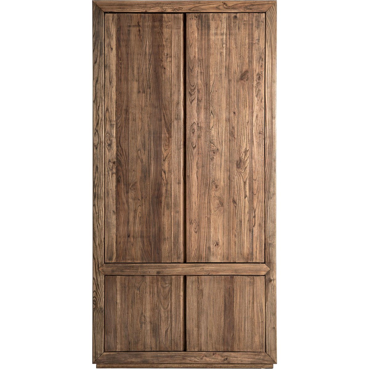 Armoire contemporaine en bois d'orme marron marbré bois d'orme, RECOLLECTION