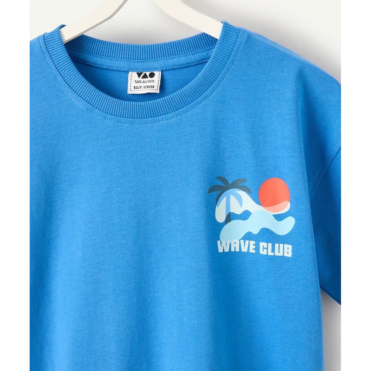 T-shirt manches courtes imprimé 3-14 ans bleu, TAPE A L'OEIL