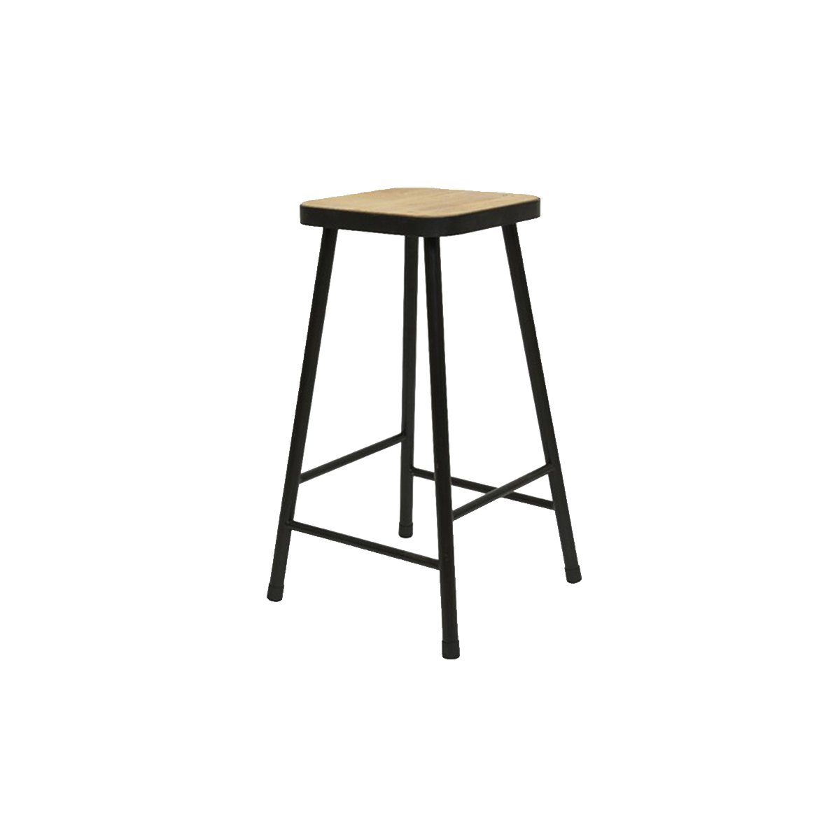Tabouret bar industriel bois, JARDIDECO