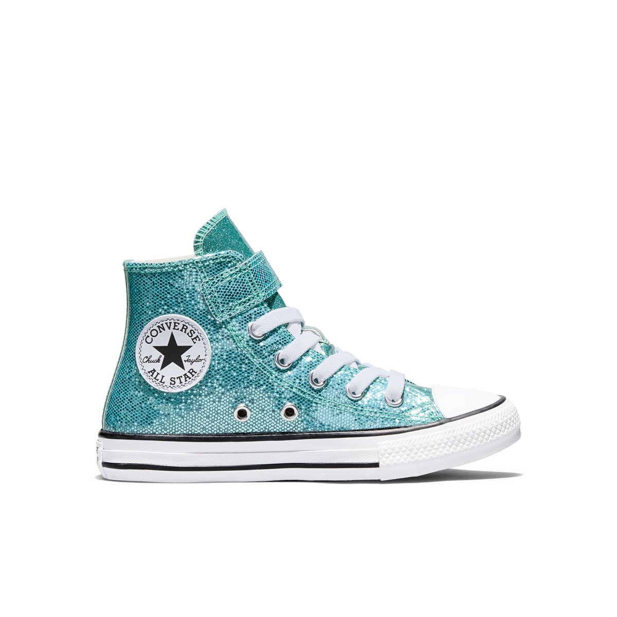 Baskets CHUCK TAYLOR ALL STAR EASY-ON SHIMMER aqua mirage/white/black, CONVERSE