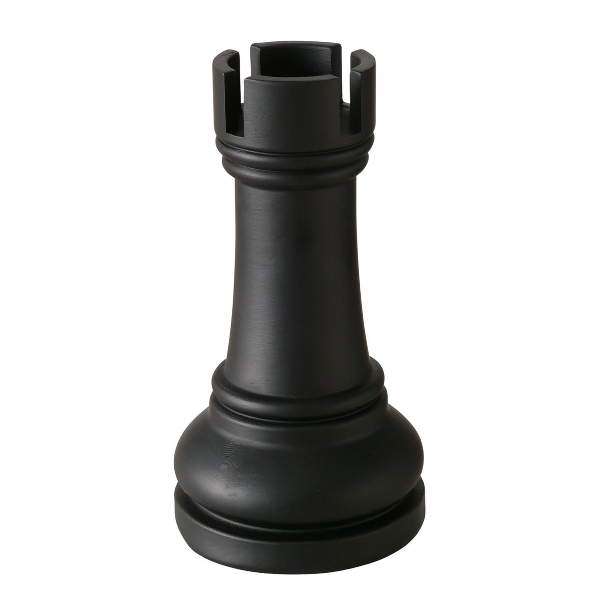 Objet décoratif à poser échec en résine noire noir, WADIGA