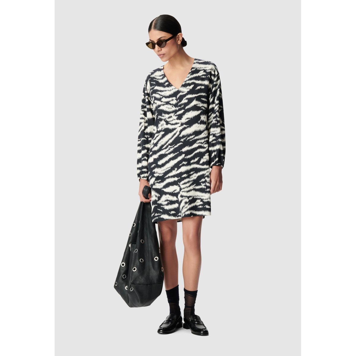 Robe imprimé zèbre noir, IKKS