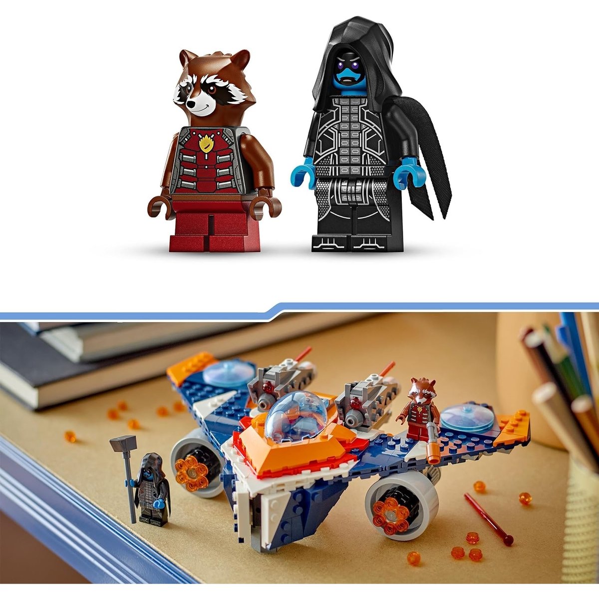 LEGO Marvel - Vaisseau Spatial Rocket contre Ronan - Aventure Galactique 76278 multicolore, LEGO