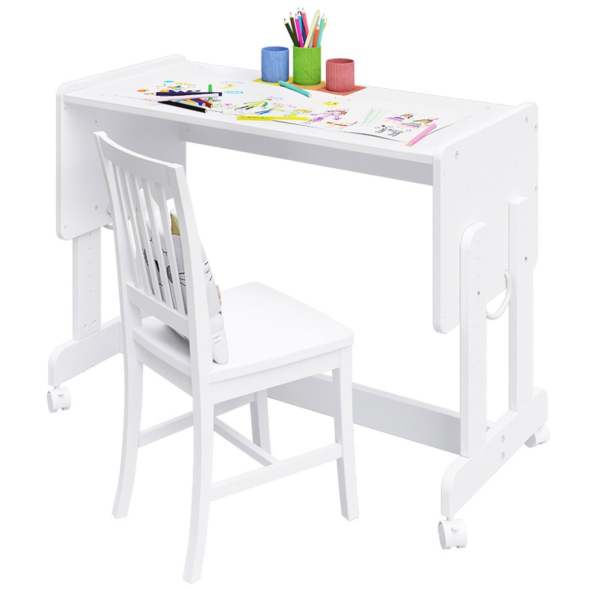 Berceau Lit Cododo 5 en 1 - ORNELLA - Matelas inclus - Blanc blanc, PREMIERS MOMENTS