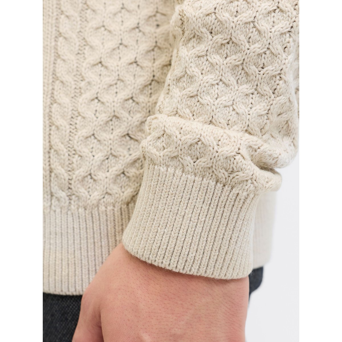 Sweat À Mi-Fermeture Éclair grise - silver lining 1, JACK & JONES