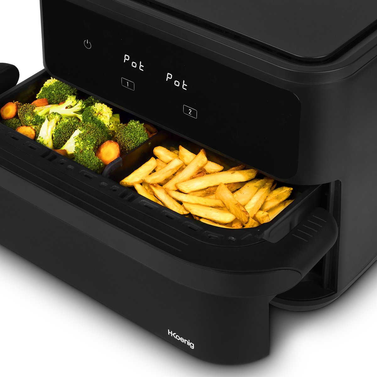 Friteuse sans huile grand bac - FRY960 noir, H.KOENIG