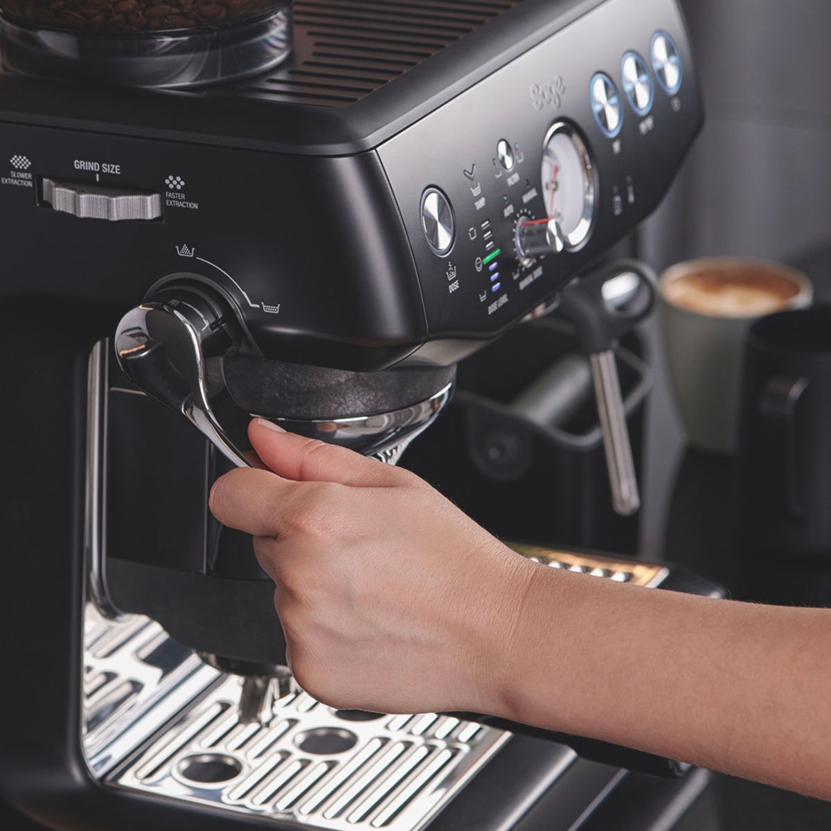 Machine à expresso impress SES876BTR4EEU1 noir, SAGE APPLIANCES