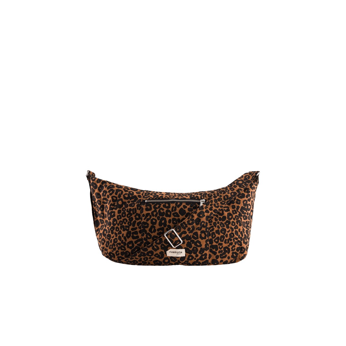 Sac crossbody imprimé CHARLOT léopard marron, RIVEDROITE