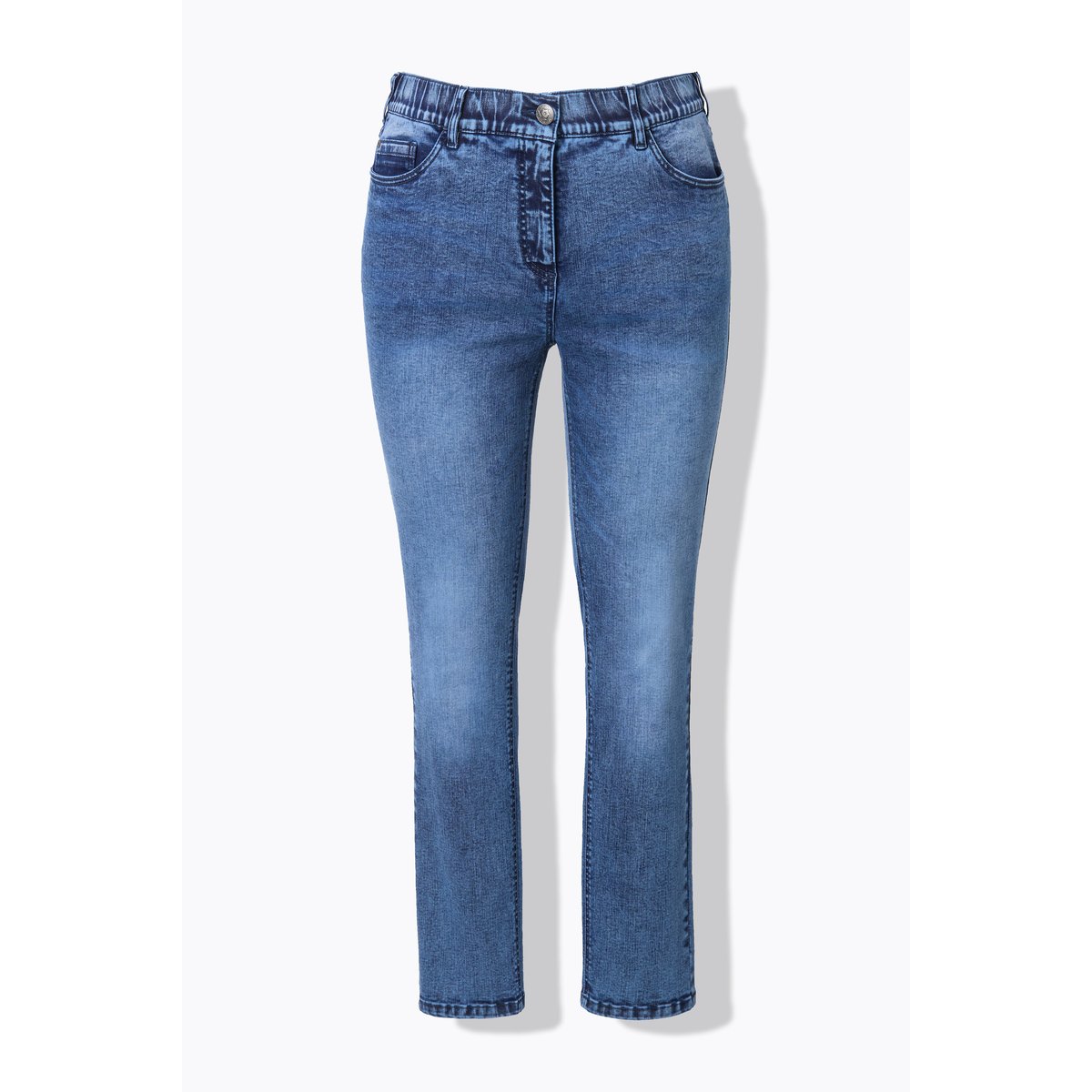 Jean Sarah en polyester recyclé bleu jean, ULLA POPKEN