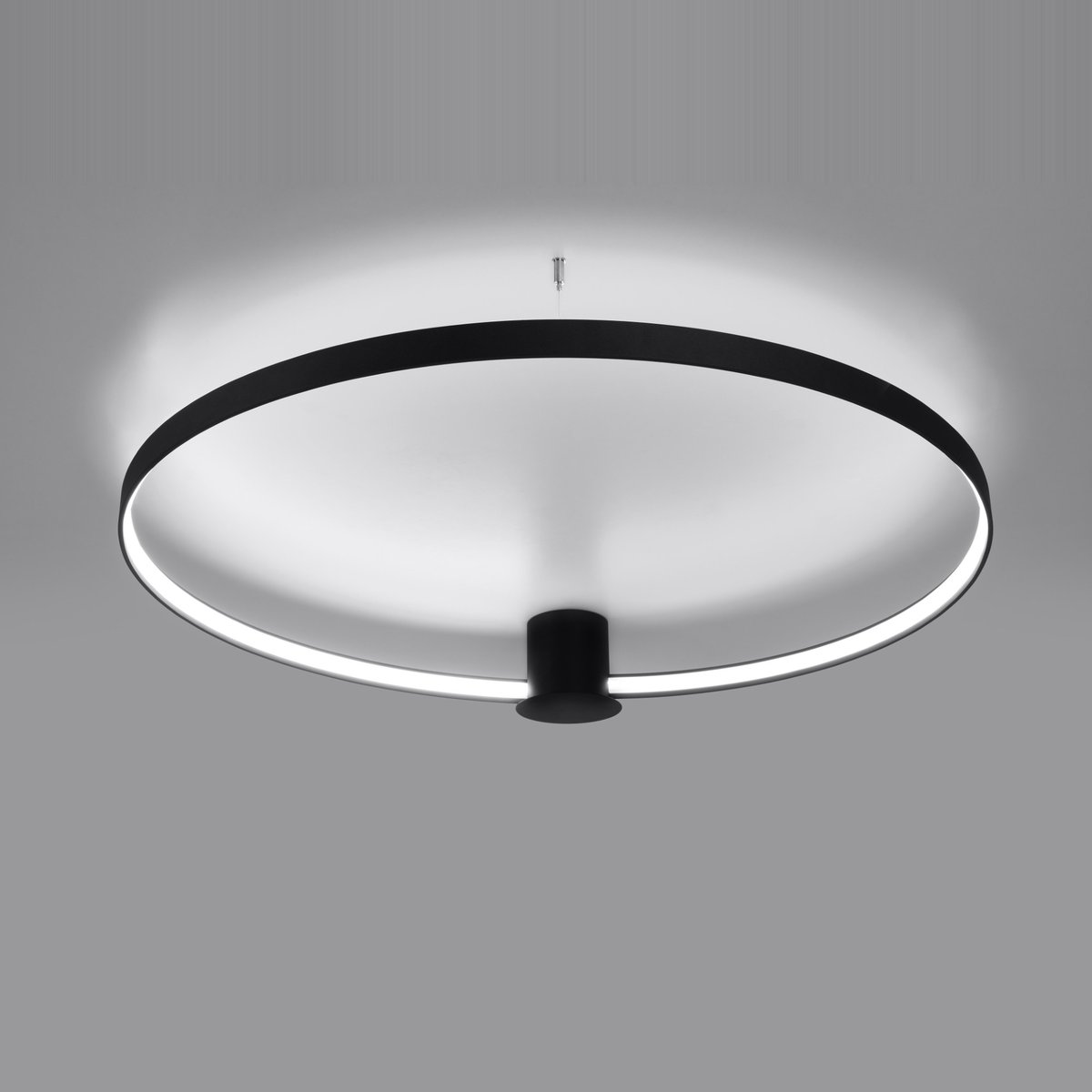 Plafonnier Aluminium Noir LED 1 Rio noir, EDEN