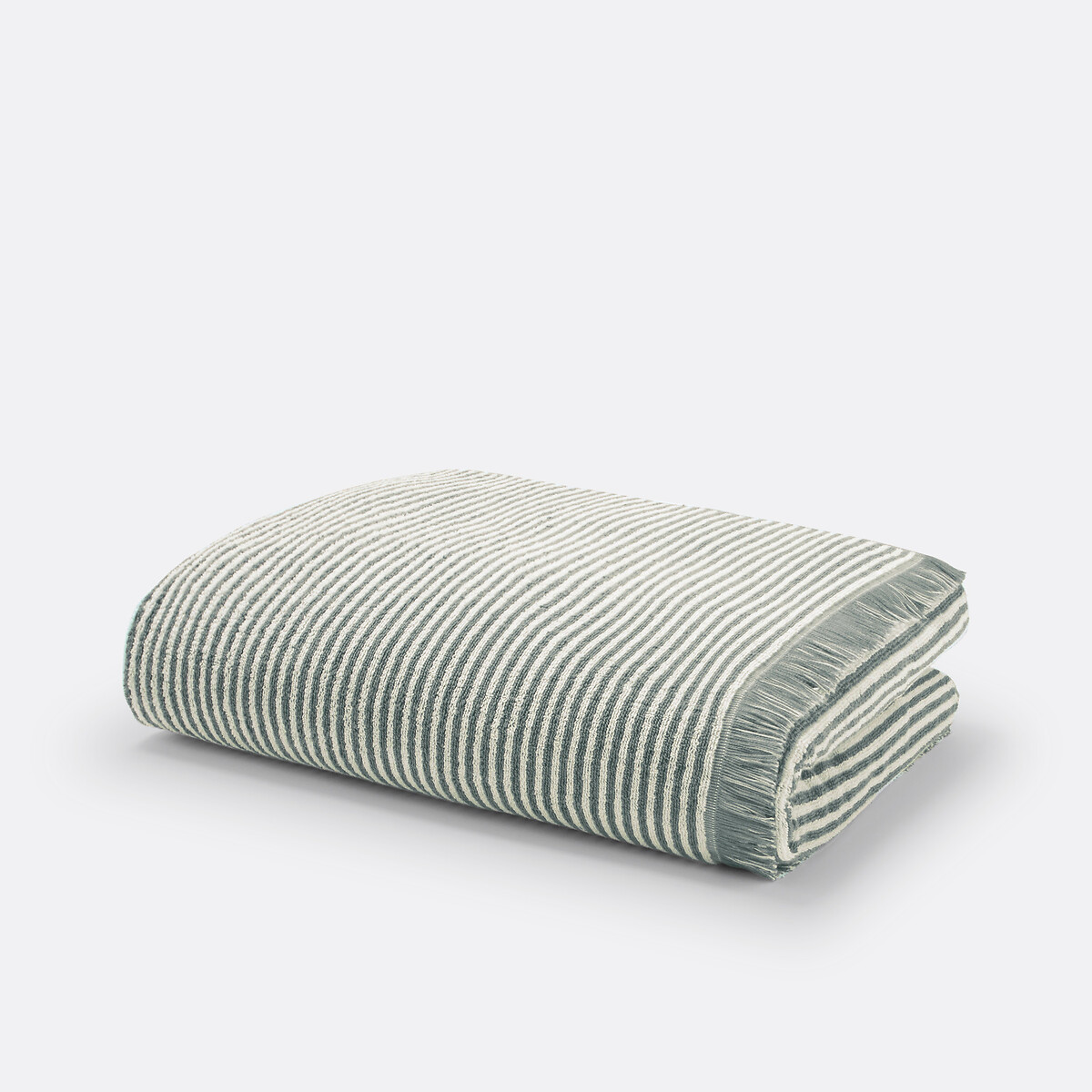 Serviette éponge rayée Malo 500 g/m2 céladon, LA REDOUTE INTERIEURS