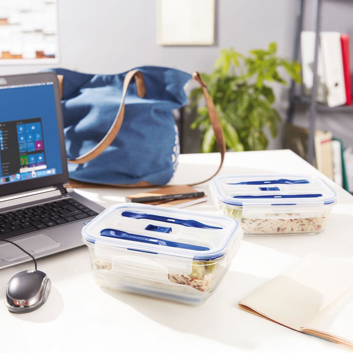 Lunch Box rectangle 122cL -PURE BOX ACTIVE transparent, LUMINARC