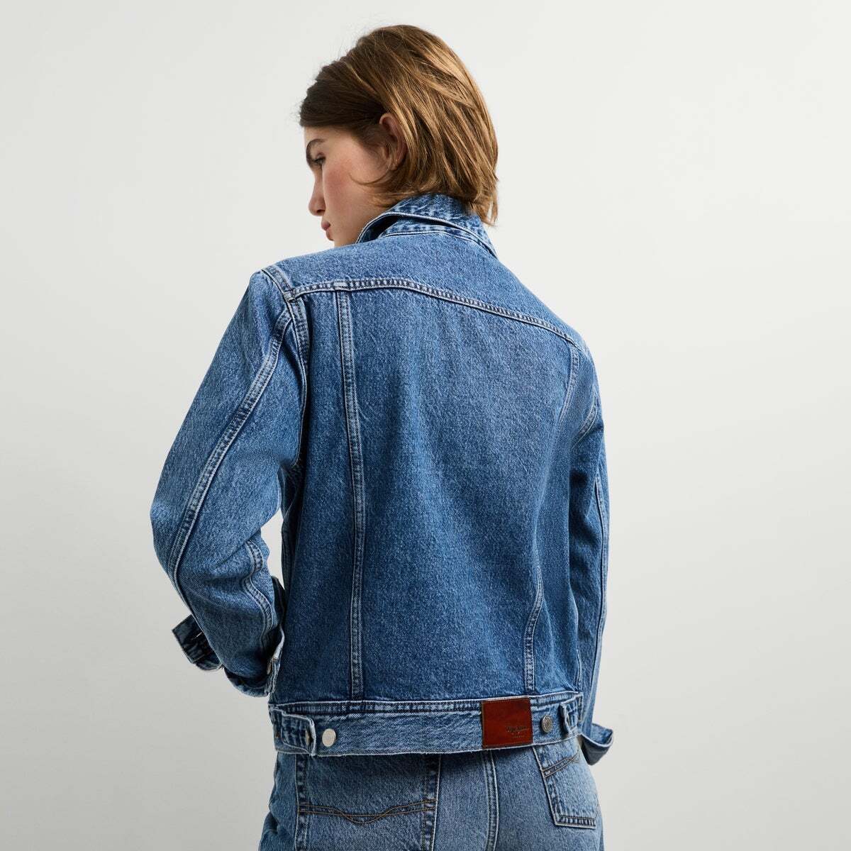 Veste Coupe Regular En Denim pierre moyenne, PEPE JEANS